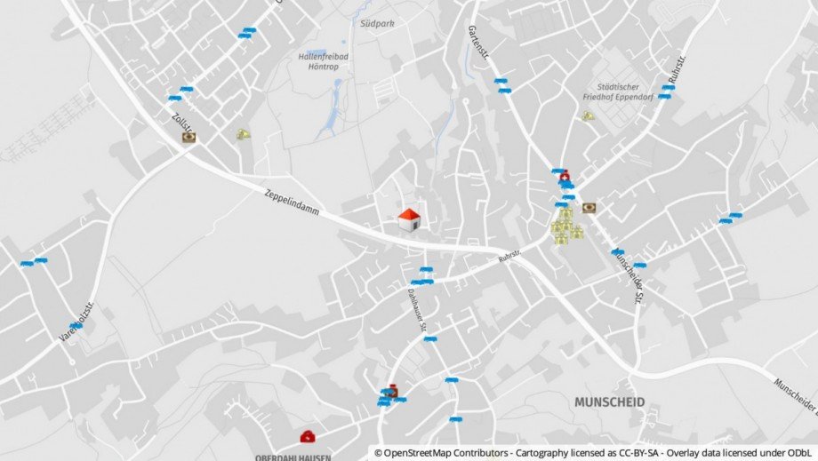 Umgebung Zweifamilienhaus Bochum / Eppendorf