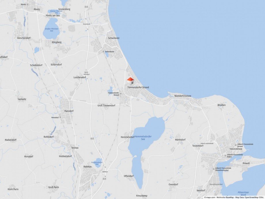 Lageplan Etagenwohnung Timmendorfer Strand