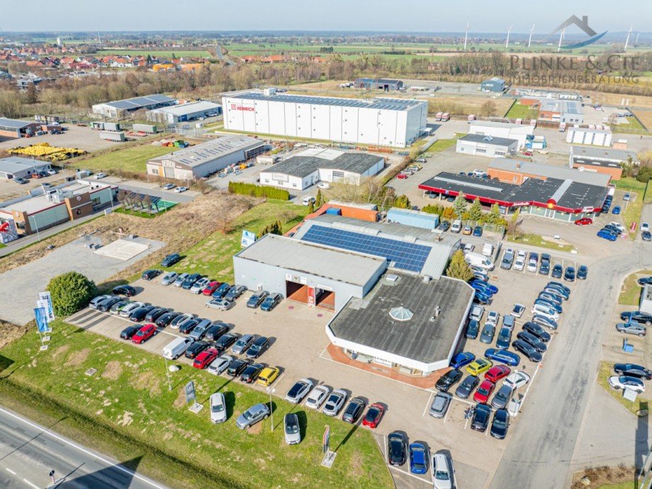 Luftbild Totale Einzelhandel Stadthagen