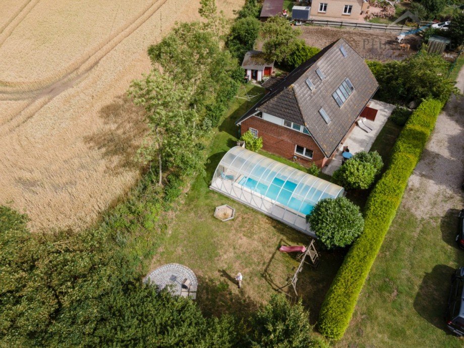 Draufsicht Grundst�ck Einfamilienhaus Gr�mitz / Lenste