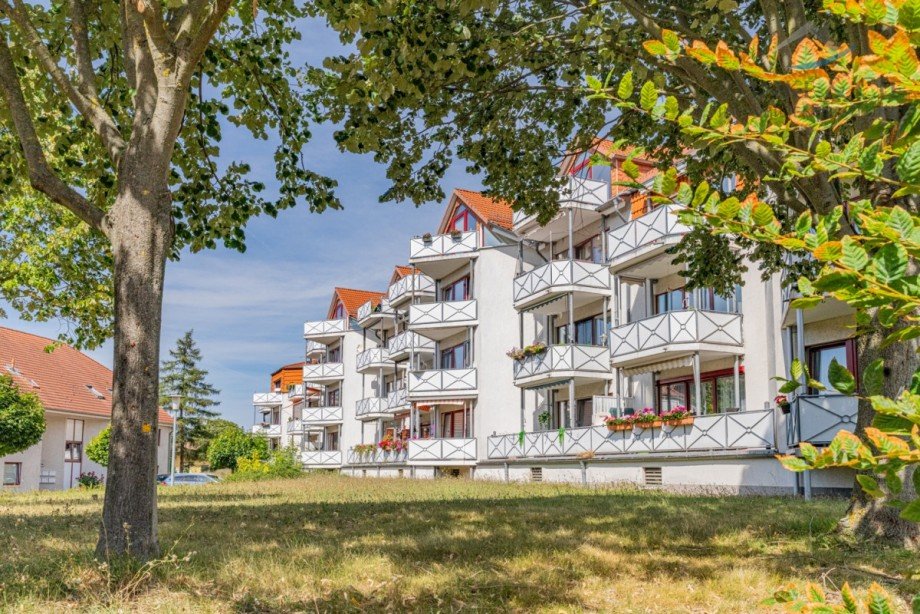 R�ckseite Etagenwohnung Aschersleben