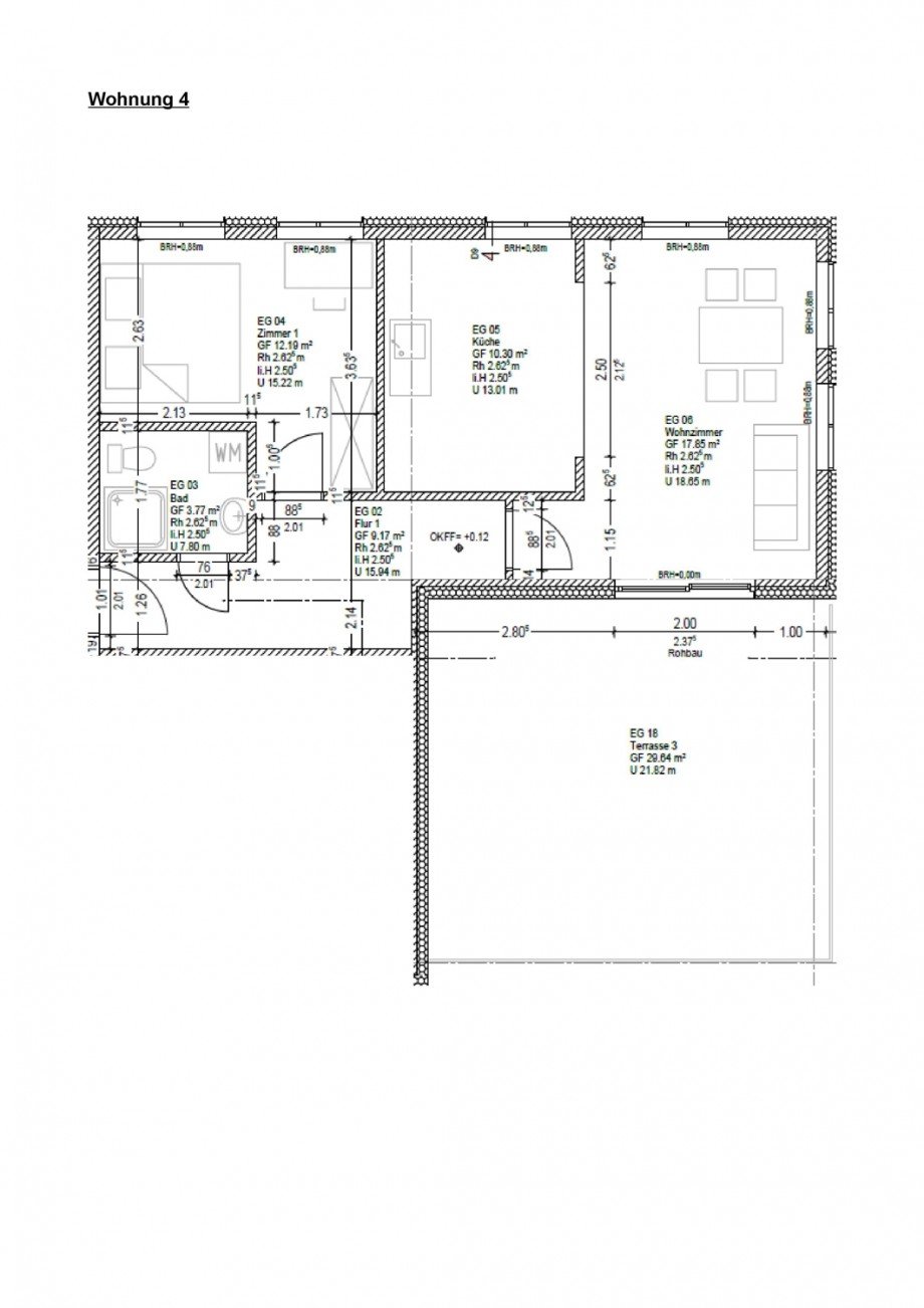 Grundriss Erdgeschosswohnung Timmendorfer Strand