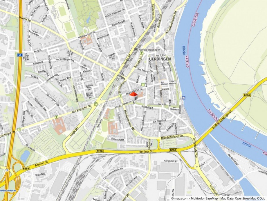 Lageplan Etagenwohnung Krefeld / Uerdingen