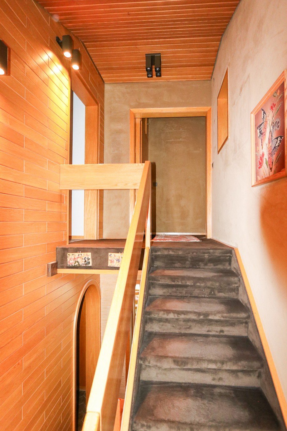 Treppe zum 1.OG Reihenendhaus Neuss Vogelsang