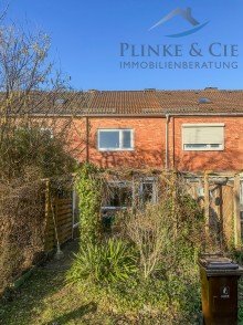 R�ckseite mit Terrasse ### gepflegtes, muckeliges, kleines Reihenhaus in ruhiger Lage  zu vermieten ###