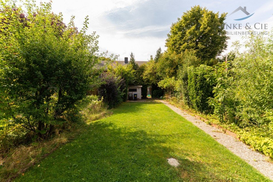 hinterer Garten Reihenmittelhaus Kiel / Holtenau