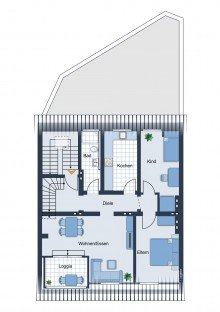Grundriss DG +++ GELEGENHEIT in der Altstadt +++ Nach Kernsanierung mit Souterrain und Maisonette