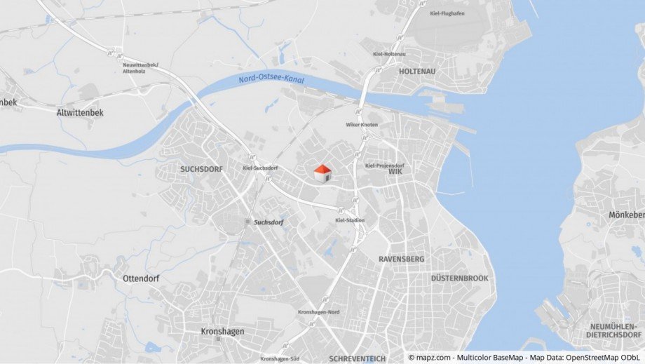 Makrolage Erdgeschosswohnung Kiel