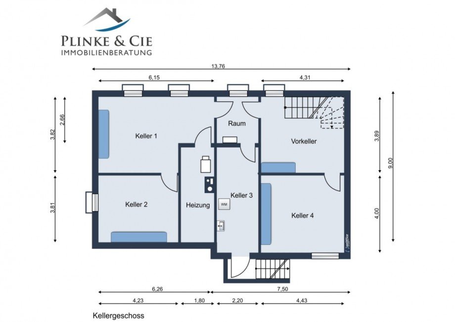 Kellergeschoss Einfamilienhaus S�sel / Gothendorf