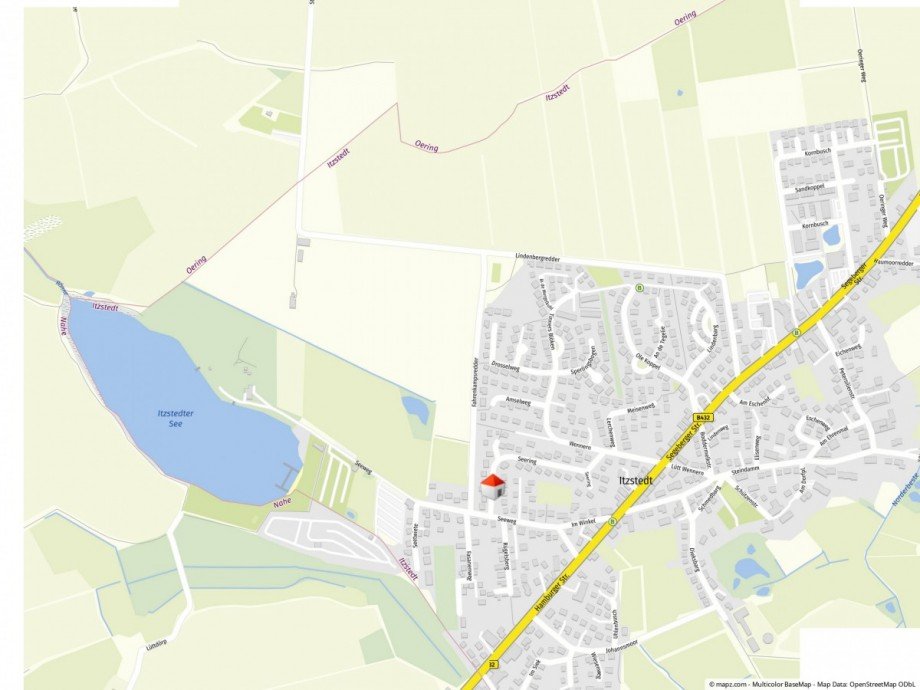 Geolyzer Kartenausschnitt Einfamilienhaus Itzstedt