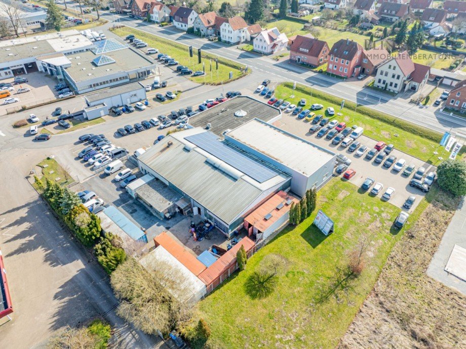 Luftbild Seite Einzelhandel Stadthagen