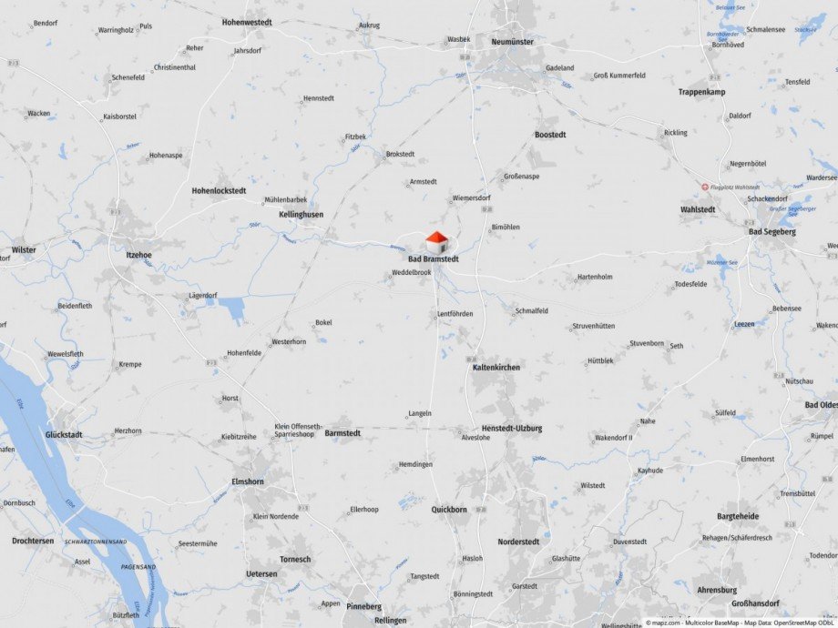 Geolyzer Kartenausschnitt Zweifamilienhaus Bad Bramstedt
