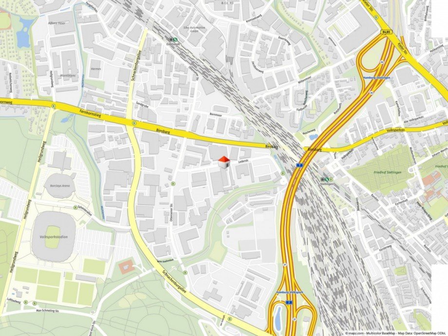 Mikrolage B�rofl�che Hamburg