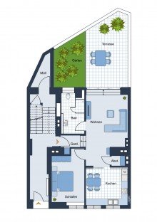 Grundriss EG +++ GELEGENHEIT in der Altstadt +++ Nach Kernsanierung mit Souterrain und Maisonette