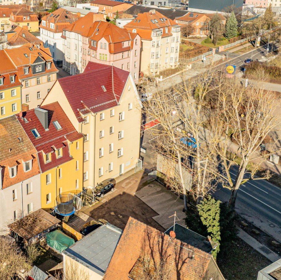 Lufbild Parkplatz & Stadtvill Mehrfamilienhaus Weimar
