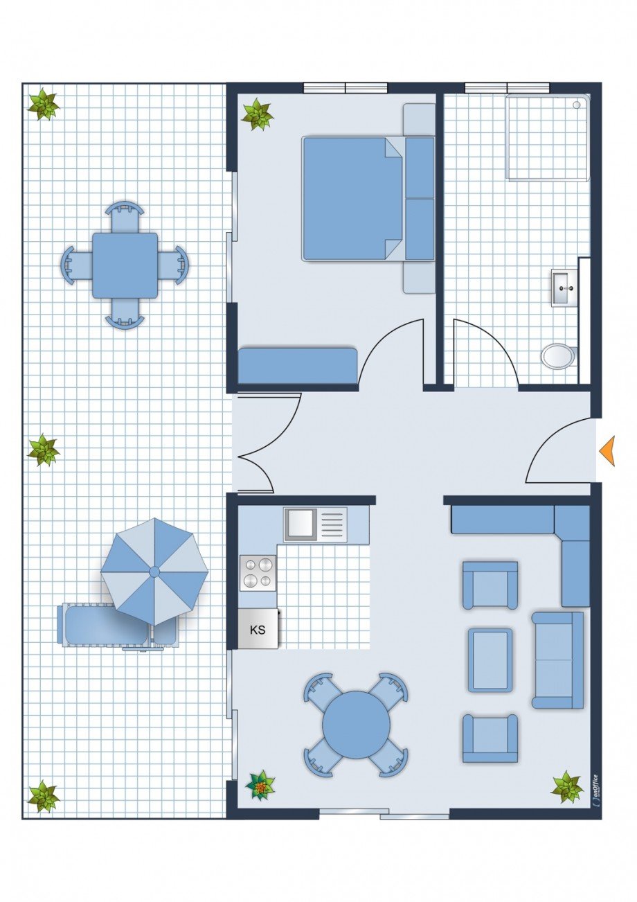 Grundriss EG Whg Erdgeschosswohnung Timmendorfer Strand