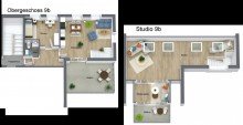 Grundriss Studio- Wohnung || oberhalb vom Kurpark ||�Strand in Rufweite || eine Wohnung f�r Genie�er