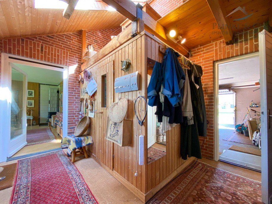 Durchgang zur Garage mit Sauna Einfamilienhaus Pl�n