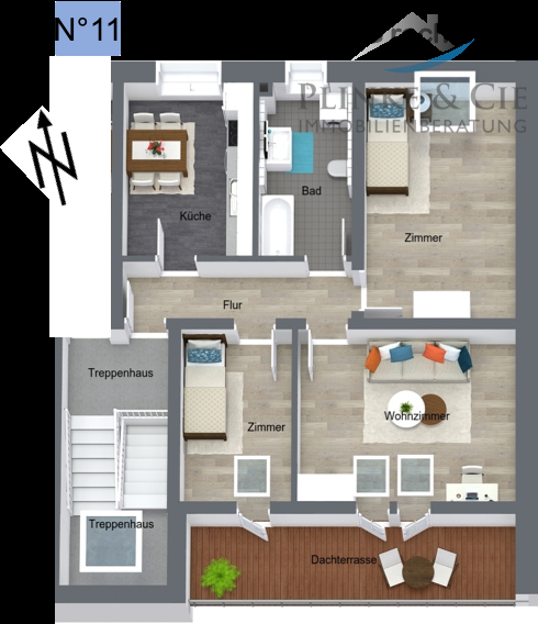 2,5 Zimmer Whg DG rechts Dachgeschosswohnung Timmendorfer Strand