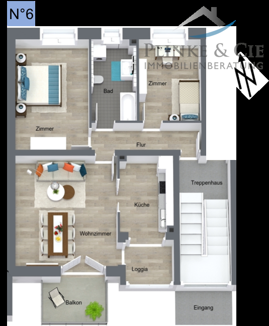 Grundriss Etagenwohnung Timmendorfer Strand