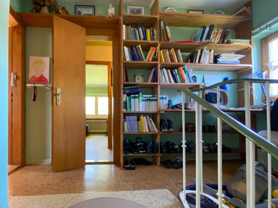 obere Etage mit kleiner Bibliothek Einfamilienhaus Pl�n