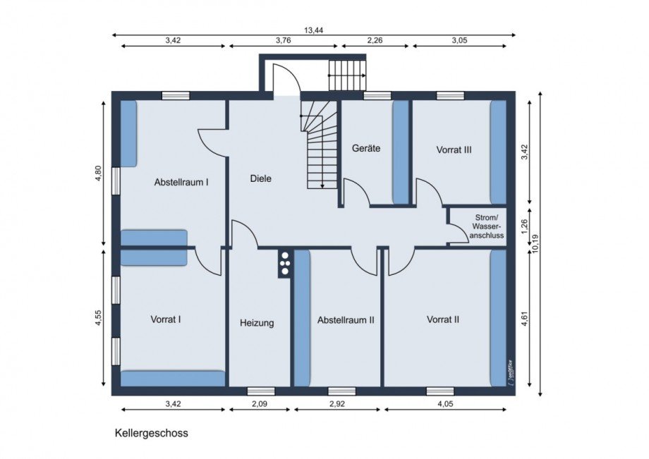 Grundriss KG Einfamilienhaus Wittingen / Boitzenhagen