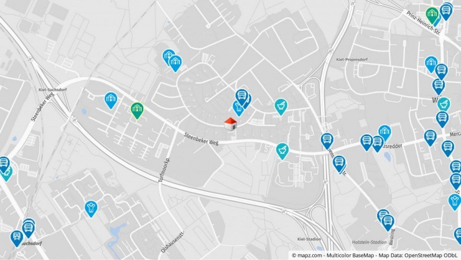 Mirkolage Erdgeschosswohnung Kiel