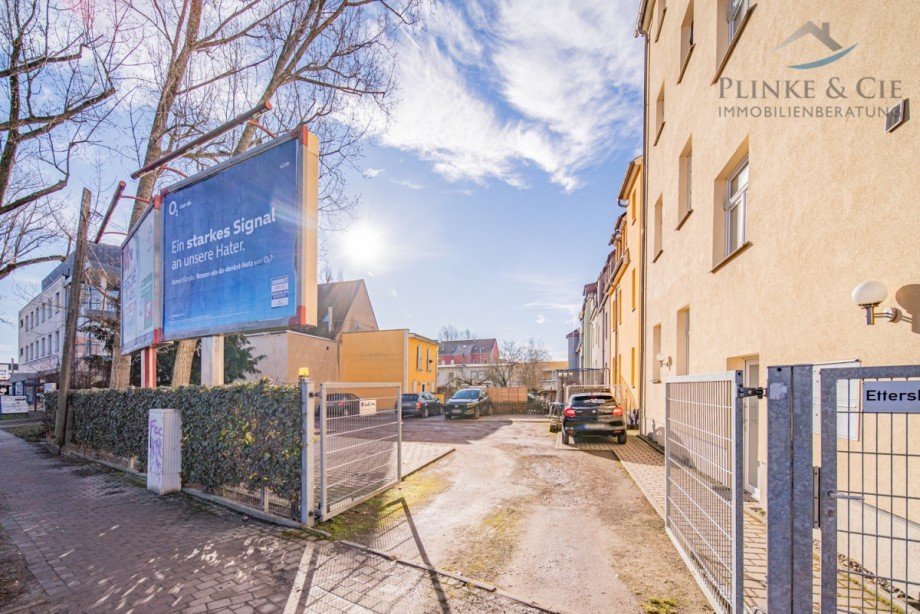 Hof und Zugang Stadthaus Mehrfamilienhaus Weimar