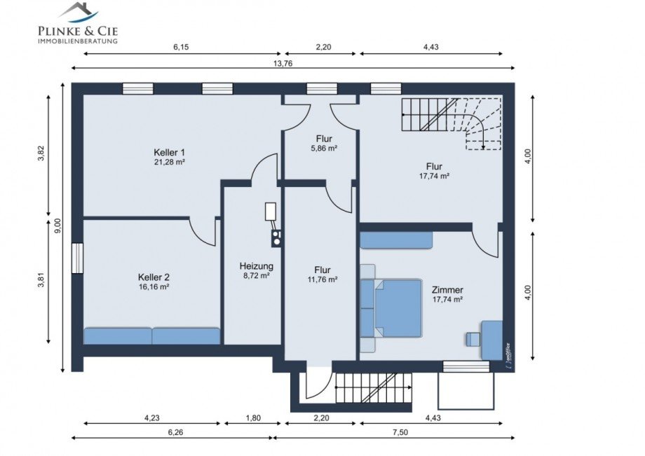 Grundriss KG Bungalow S�sel / Gothendorf