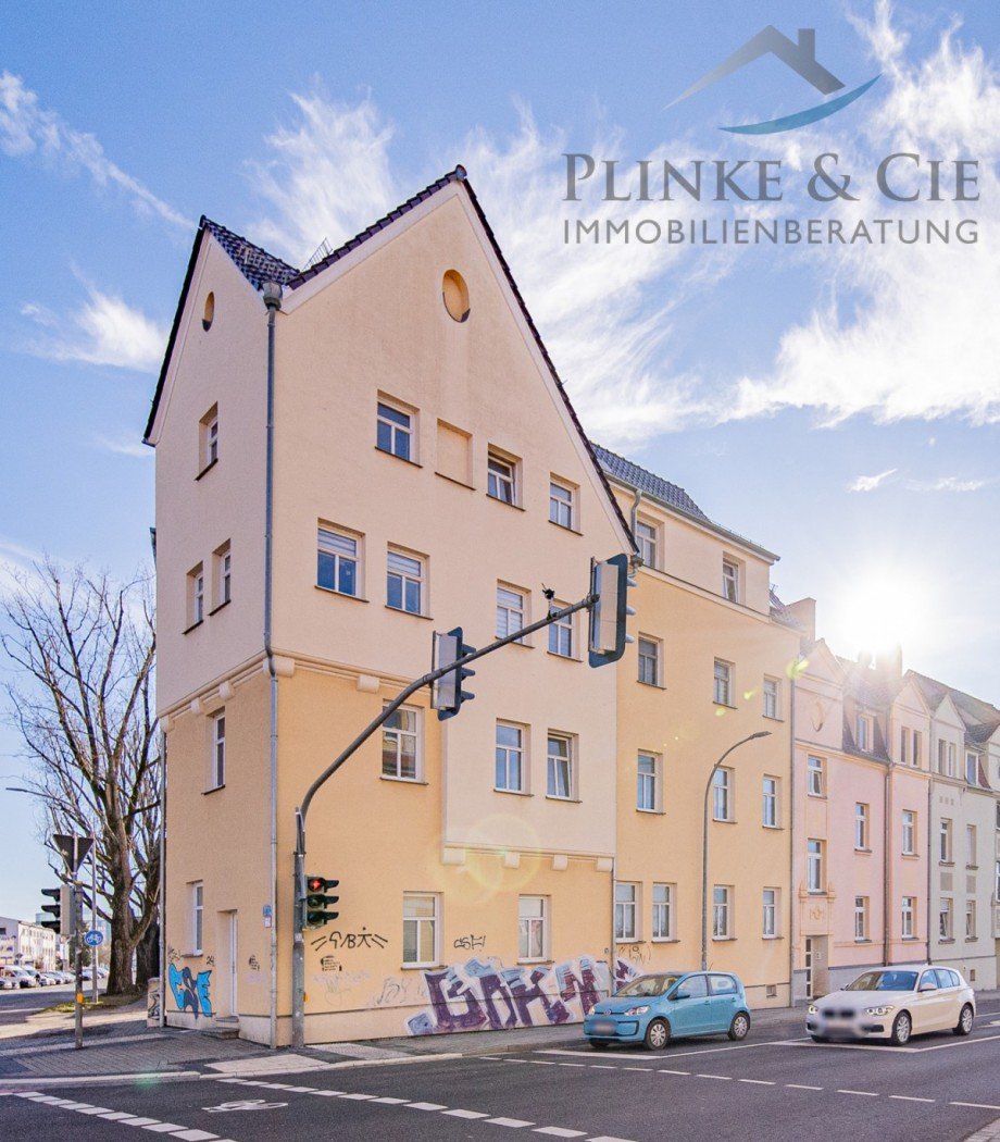 Seitenansicht 26+28 Mehrfamilienhaus Weimar